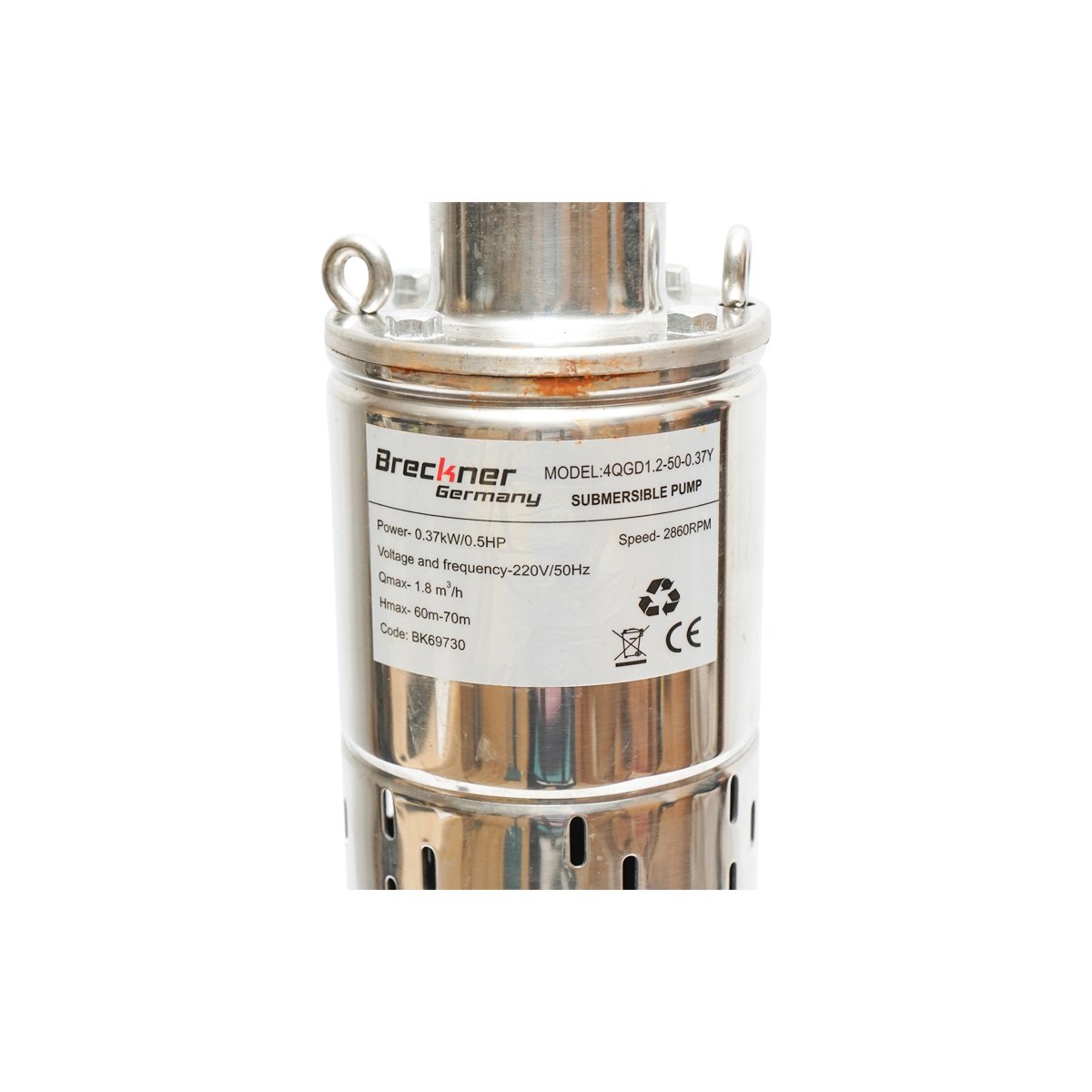 Pompa apa submersibila 4 inch, 370W, 30l/min adancime 50m, 220V 4QGD1.2-50-0.37Y Breckner Germany